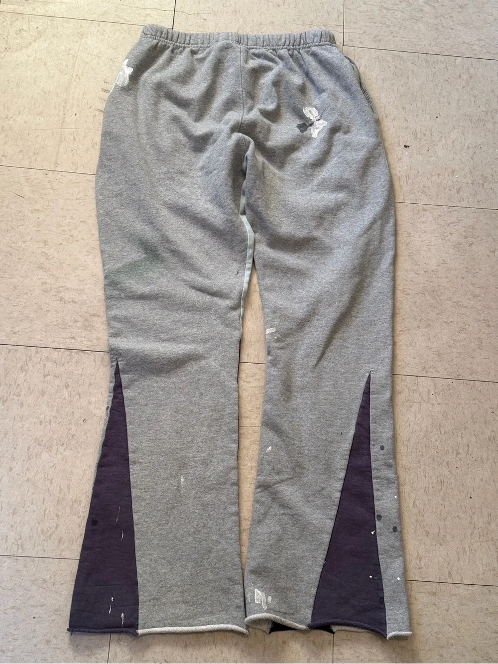 Gallery Dept Paint Medium Gray Flare Sweatpants (Authentic)